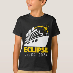 Camiseta Cruzeiro de Totalidade do Eclipse Solar Fofo Corre