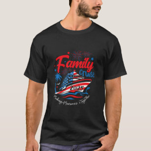 Camiseta Cruzeiro em Família 2025 4 de Julho Patriótico Ame