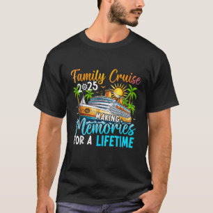 Camiseta Cruzeiro em Família 2025 Férias de Cruzeiro de Cor