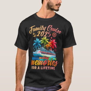 Camiseta Cruzeiro em Família 2025 Férias de Cruzeiro de Cor