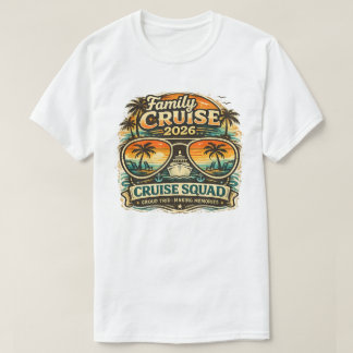 Camiseta Cruzeiro em Família 2026 Design Retro Pôr do Sol |