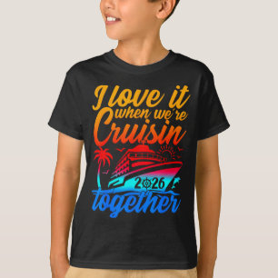 Camiseta Cruzeiro em Família 2026 Eu Adoro Quando Estamos C