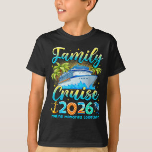 Camiseta Cruzeiro em Família 2026 Férias de Cruzeiro de Cor