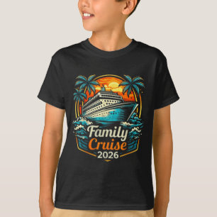 Camiseta Cruzeiro em Família 2026 Férias de Verão na Praia 