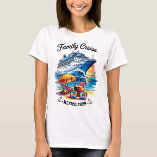 Camiseta Cruzeiro em Família 2026 Viagem de Férias no Méxic