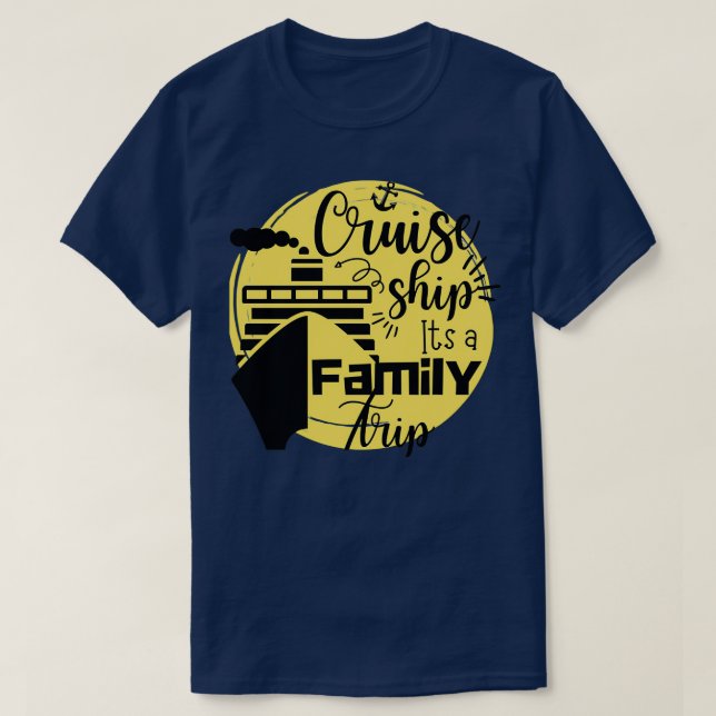 Camiseta Cruzeiro Navio é uma Qualificação de Navios de Cru (Frente do Design)