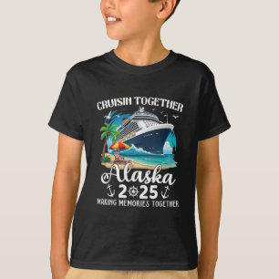 Camiseta Cruzeiro no Alasca 2025 Cruisin Juntos Família Cor