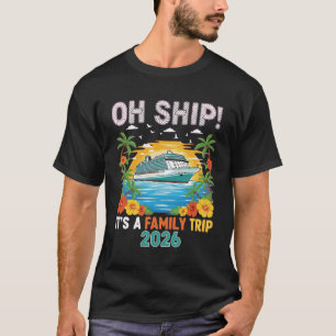 Camiseta Cruzeiro Oh Navio Engraçado 2026 Família Férias Co