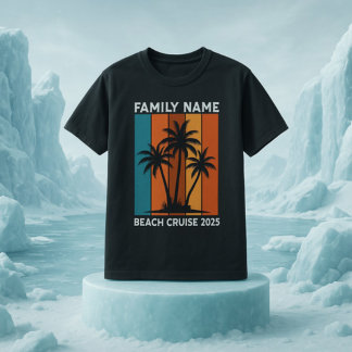 Camiseta Cruzeiro Personalizado da Reunião da Família Beach