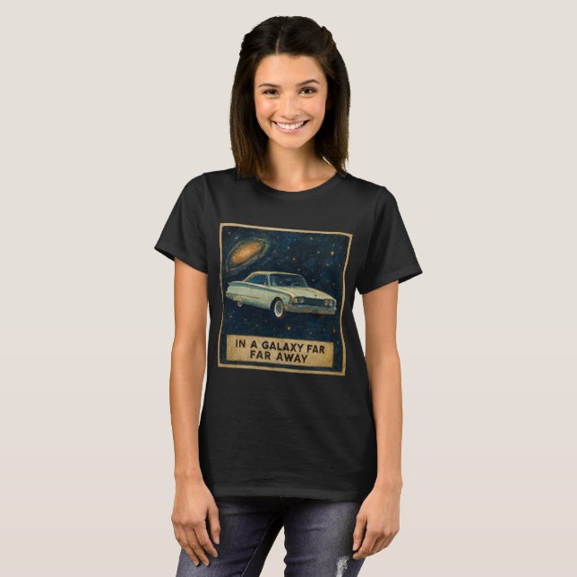 Camiseta Cruzeiro Retro no Espaço Profundo  (Frente Completa)