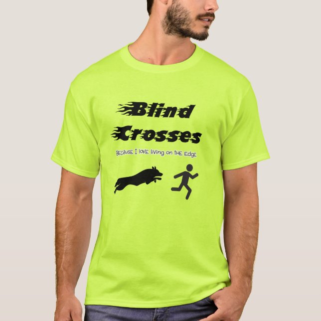 Camiseta Cruzes Cegas - Border Collie em claro (Frente)