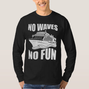 Camiseta Cruzzeiro Divertido de Navio de Cruzeiro Sem Ondas