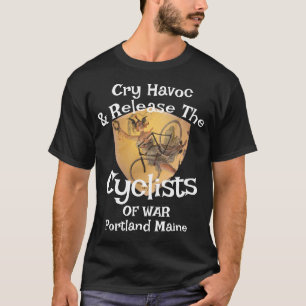 Camiseta Cry Havoc Ciclistas Bicicletas de Guerra