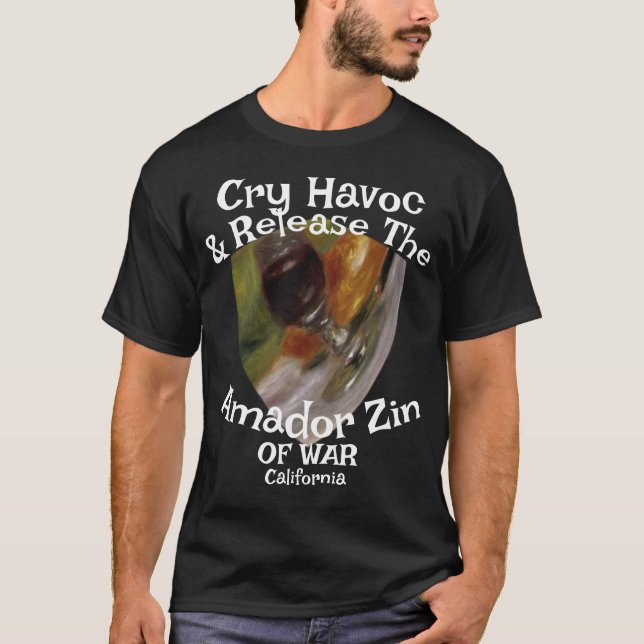 Camiseta Cry Havoc Release Amador Zin War California (Frente)