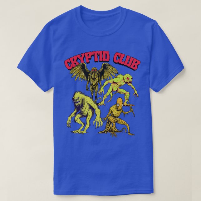 Camiseta Cryptid Club (Frente do Design)