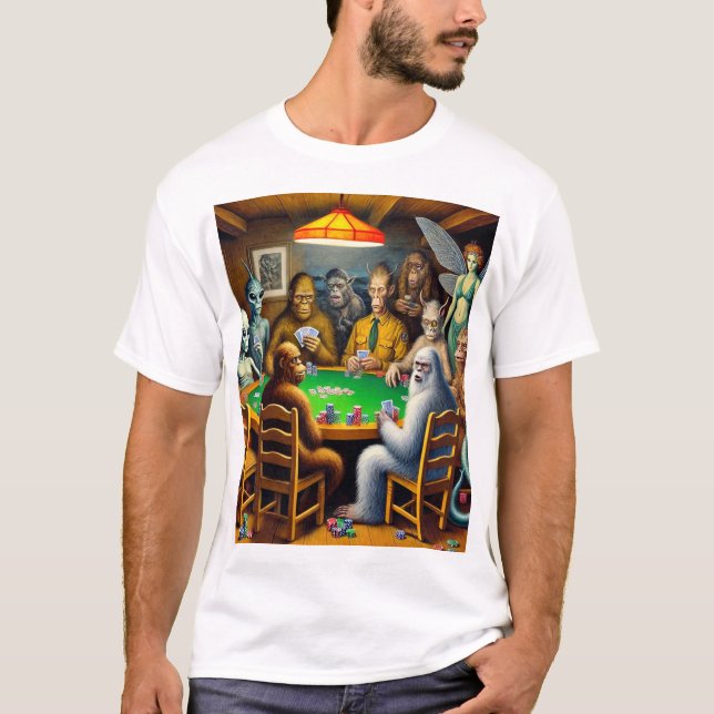 Camiseta Cryptid Poker Night (Frente)