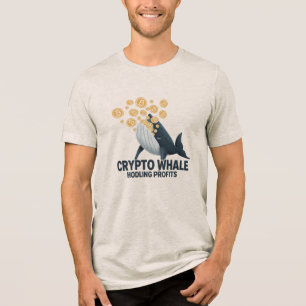 Camiseta Crypto Baleia Lucros Hodling Bitcoin Investidor Tr