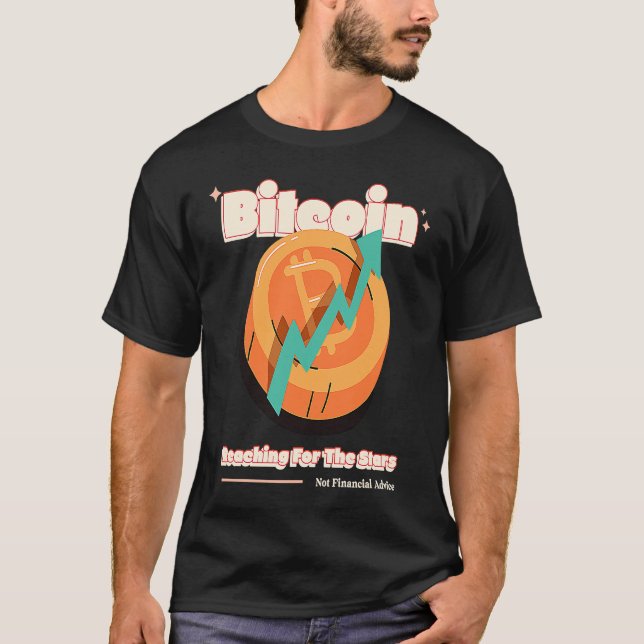 Camiseta Crypto Bitcoin Not Financial Advice Blockchain Fan (Frente)