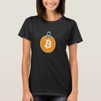 Camiseta Crypto Bitmoney Shirt HODL BTC Astronaut Moon T-Sh