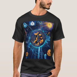 Camiseta Crypto Blooms na cidade
