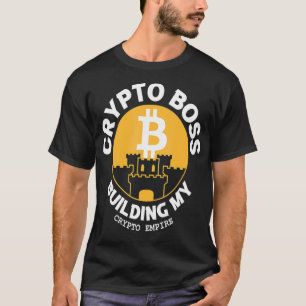 Camiseta Crypto Boss Construindo meu Bloco de Bitmoeda Cryp
