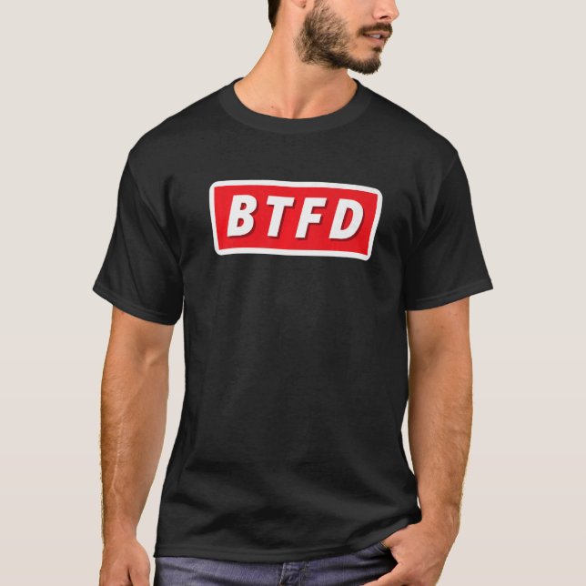 Camiseta Crypto Comprar O Dip Bitmoney BTFD NFT Cryptocurre (Frente)