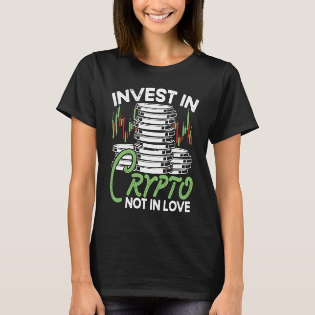 Camiseta Crypto  Cryptocurrency Blockchain Trader Finance (Frente)