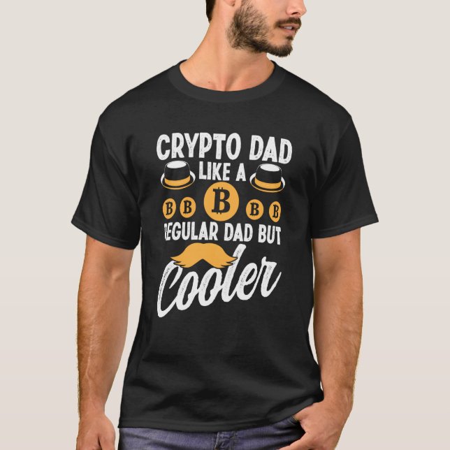 Camiseta Crypto Dad Cryptocurrency Blockchain Trader Best D (Frente)