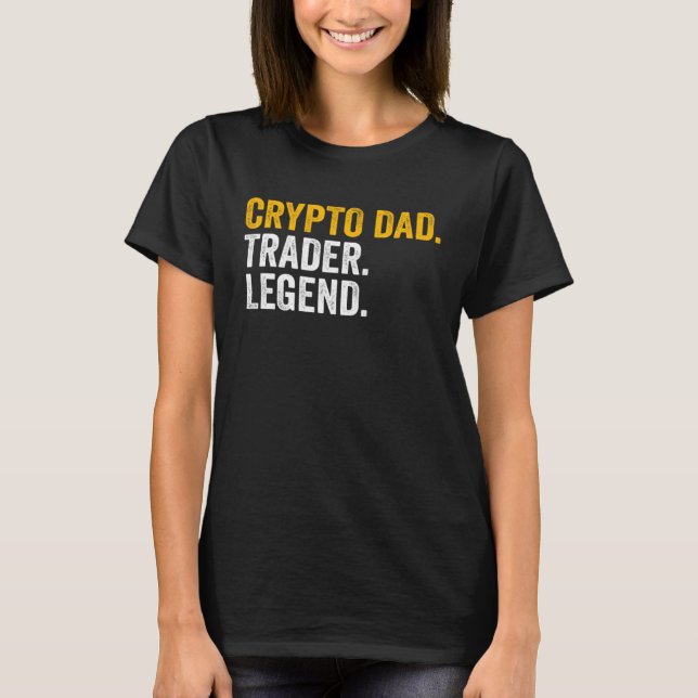 Camiseta Crypto Dad Trader Legend (Frente)