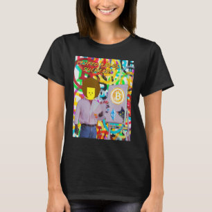 Camiseta Crypto Domina Otários Bitcoin Ethereum Pintura de 
