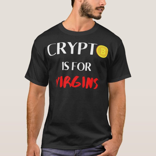 Camiseta Crypto É Para Virgens (Frente)