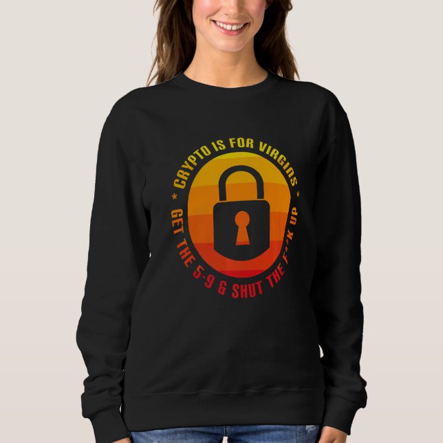 Camiseta Crypto É Para Virgins Funny Cryptocurrency Crypto (Frente)