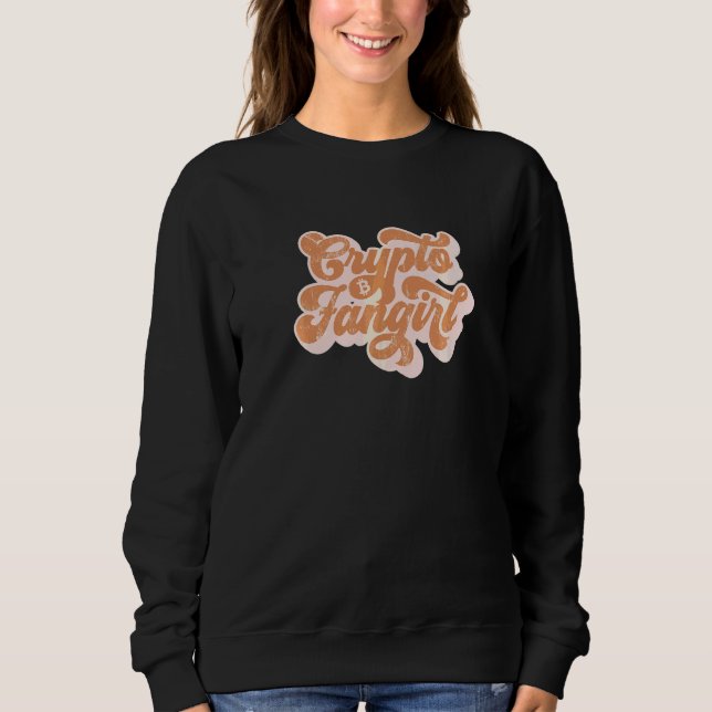 Camiseta Crypto Fangirl Moças de Criptomoeda Que Compram Cr (Frente)
