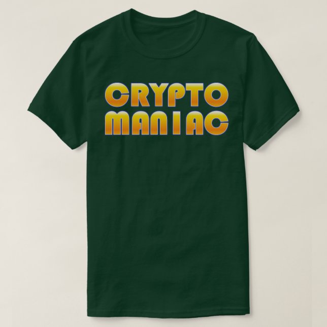 Camiseta Crypto Maniac (Frente do Design)