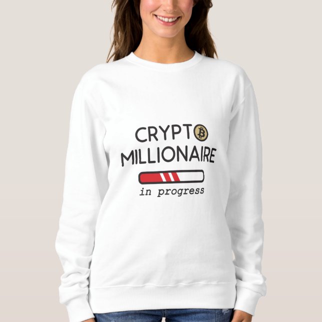 Camiseta Crypto Millionaire em curso (Frente)