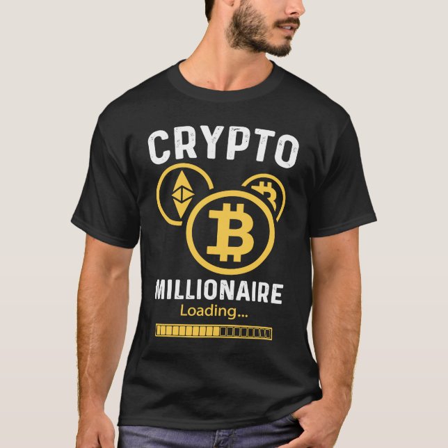 Camiseta Crypto Millionaire Loading  Crypto Cryptocurrency (Frente)