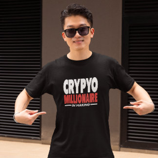 Camiseta Crypto Millionaire no Planejador de Fazeres