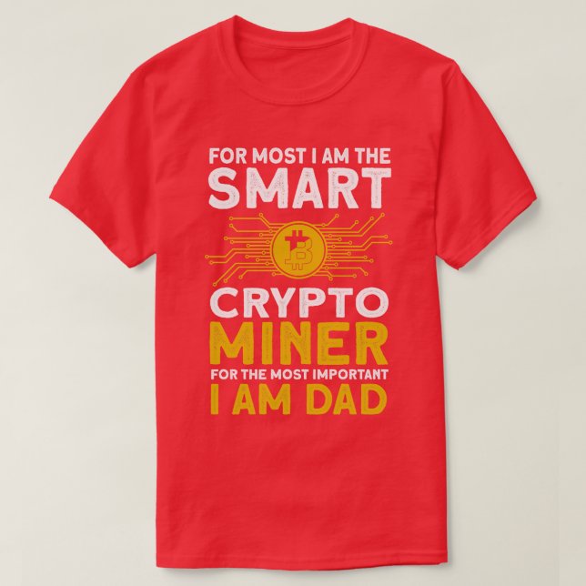 Camiseta Crypto Miner Smart Crypto Miner da Extração Crypto (Frente do Design)