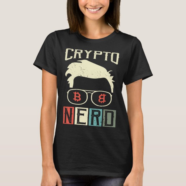 Camiseta Crypto Nerd Bitcoin Cryptocurrencies Crypto Stock  (Frente)