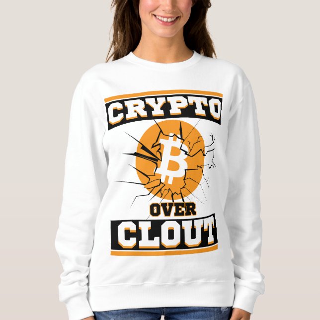 Camiseta Crypto Over Clout™ O Flex que você não pode fingir (Frente)