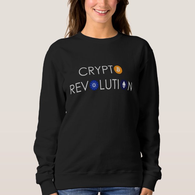 Camiseta Crypto Revolution Hodl Cryptocurrency Btc Eth Ada (Frente)