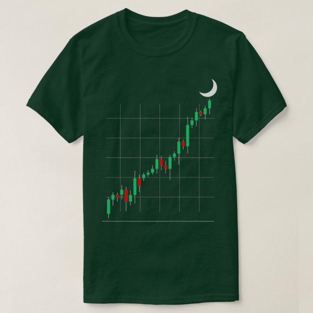 Camiseta Crypto Trading Para Os Carrapatos Da Lua (Frente do Design)