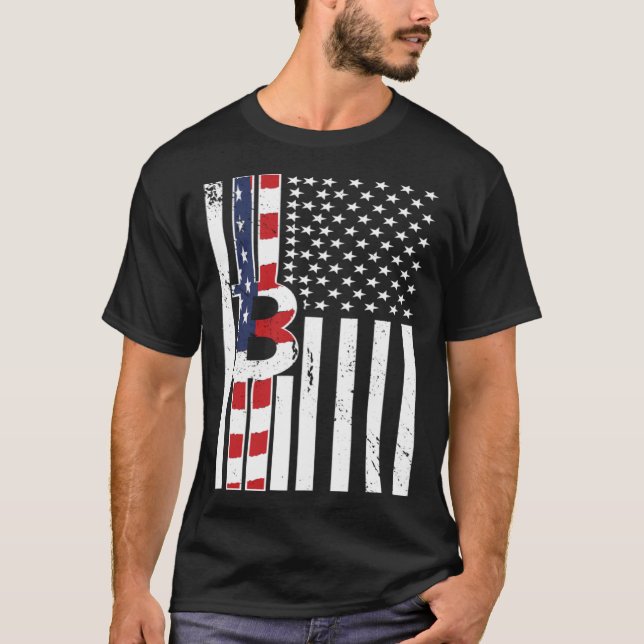 Camiseta Crypto USA Flag Bitmoney Cryptocurrency Crypto Tr (Frente)