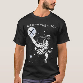 Camiseta Crypto XRP Ripple to the Moon Internet Money coins
