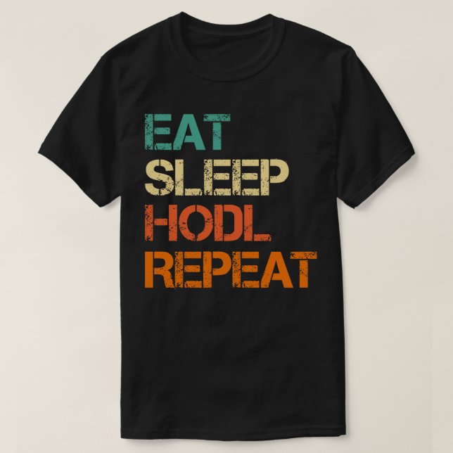 Camiseta Cryptocurrency Crypto Bitmoney Engraçado Comer HOD (Frente do Design)
