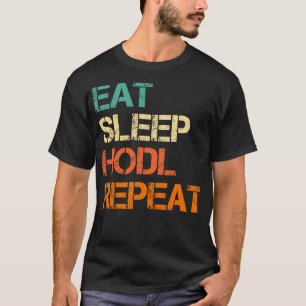 Camiseta Cryptocurrency Crypto Bitmoney Engraçado Comer HOD