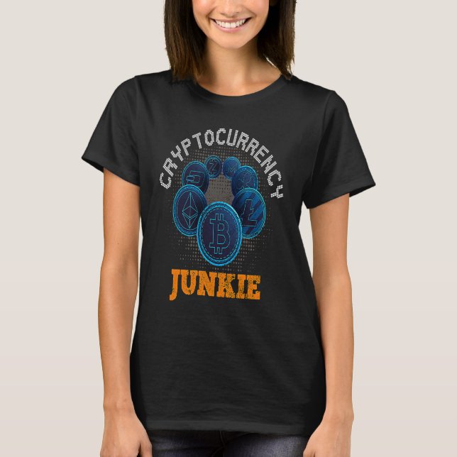 Camiseta Cryptocurrency Junkie Bitmoney Trader Crypto Tradi (Frente)
