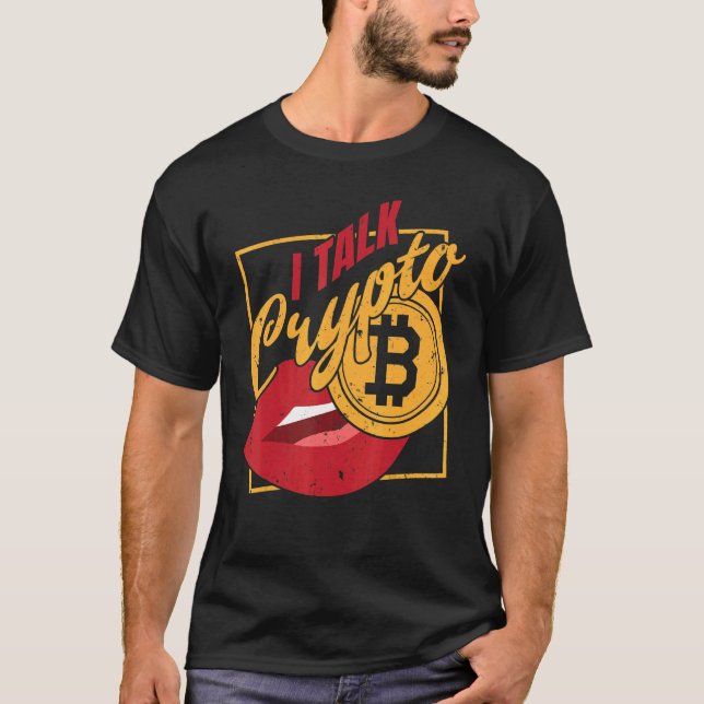 Camiseta Cryptocurrency Lifestyle I Fala Crypto Trading Inv (Frente)