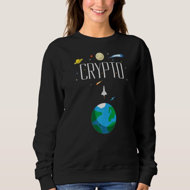 Camiseta Cryptocurrency Moon Rocket Crypto Up Only Crypto (Frente)