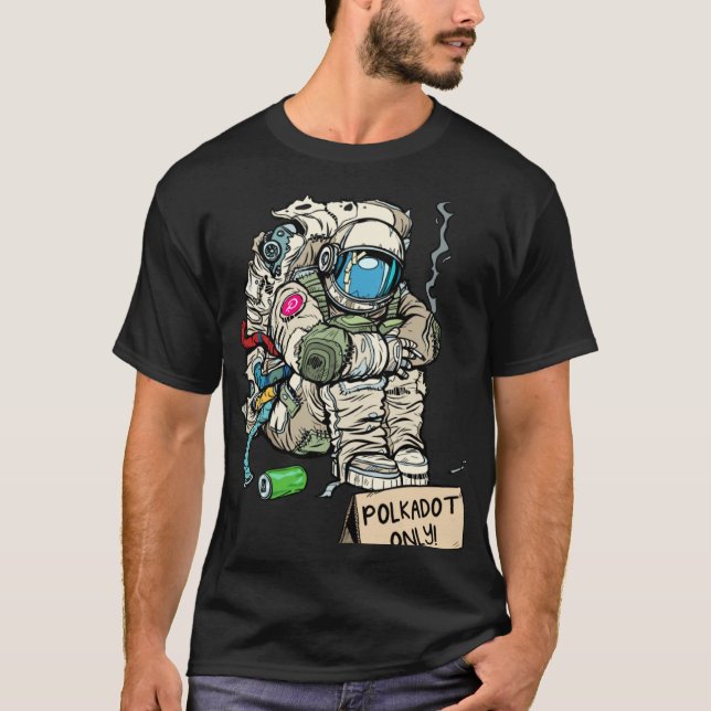 Camiseta Cryptocurrency Talk  Astronaut Hodler Begging For  (Frente)